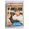 Image 1 : 1962 TOPPS ORLANDO CEPEDA ALL STAR CARD 390
