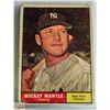 Image 1 : 1961 TOPPS MICKEY MANTLE BASEBALL CARD 300