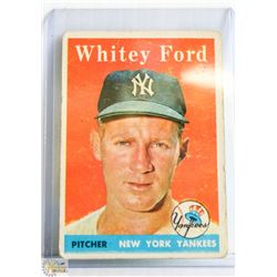1958 TOPPS WHITEY FORD BASEBALL CARD HOF