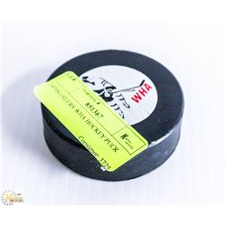 1970S OILERS WHA HOCKEY PUCK