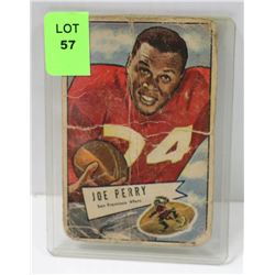 1852 BOWMAN NFL JOE PERRY FOOTBALL CARD