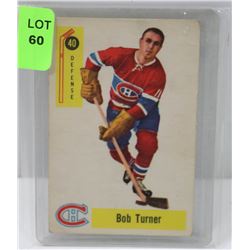 1958 PARKHURST HOCKEY CARD 40 BOB TURNER