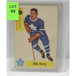 1958 PARKHURST HOCKEY CARD 4 BILLY HARRIS