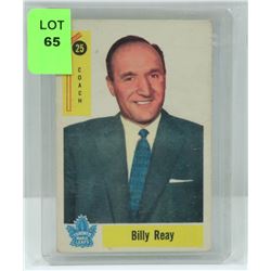 1958 PARKHURST HOCKEY CARD 25 BILLY REAY