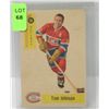 Image 1 : 1958 PARKHURST HOCKEY CARD 10 TOM JOHNSON