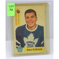 1958 PARKHURST HOCKEY CARD 37 STEVE KRAFTCHECK