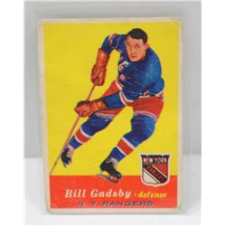 1958-59 TOPPS HOCKEY BILL GADSBY CARD