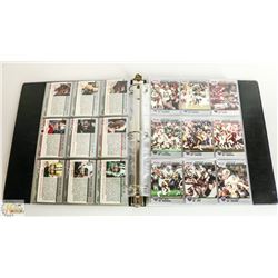 BINDER FULL OF VINTAGE PROSET NFL CARDS SETS ETC