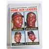 Image 1 : 1964 TOPPS HANK AARON HOME RUN LEADER CARD 9