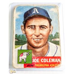 1953 TOPPS JOE COLEMAN BASEBALL CARD 279