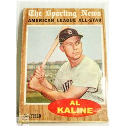 1962 TOPPS BASEBALL AL KALINE CARD