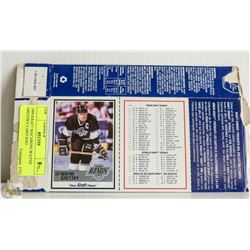 1989 KRAFT MACARONI WAYNE GRETZKY CARD BAD