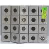 Image 1 : SHEET WITH TWENTY 1967 CANADIAN NICKELS