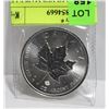Image 1 : 1 TROY OZ .999 SILVER MAPLE LEAF COIN