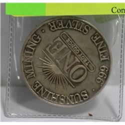 SUNSHINE 1 TROY OZ .999 SILVER ROUND