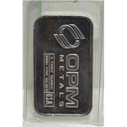 1 TROY OZ .999 SILVER BAR