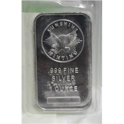 1 TROY OZ .999 SILVER BAR