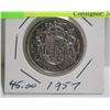 Image 1 : 1957 CANADA SILVER HALF DOLLAR