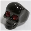 Image 1 : SKULL RING WITH RED EYES SIZE 12.5