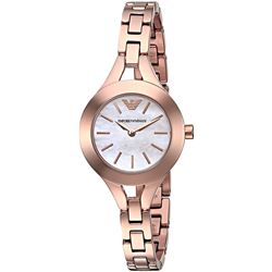 NEW EMPORIO ARMANI ROSE GOLD TONE 28MM MSRP $395
