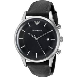 NEW EMPORIO ARMANI BLACK DIAL W/DATE MSRP $249