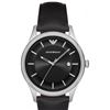 Image 2 : NEW EMPORIO ARMANI BLACK DIAL W/DATE MSRP $249