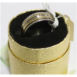 NEW STAINLESS STEEL RING SIZE 12, IN GOLD TONE BOX