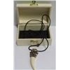 Image 1 : TOOTH NECKLACE WITH LION HEAD IN BOX