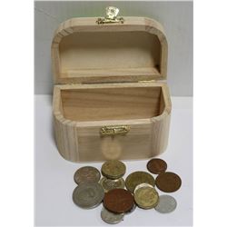 VARIOUS COINS INCLUDING ENGLISH POUND