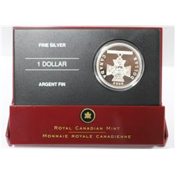2006 $1 CANADIAN  PROOF 99.9% SILVER DOLLAR VIC