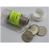 Image 1 : TUBE OF 25  CANADIAN HALF DOLLAR COINS, ASSORTED