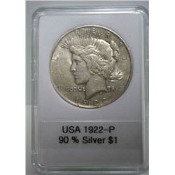 USA 1922-P SILVER DOLLAR 90% SILVER