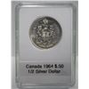 Image 1 : 1964 CANADIAN SILVER 1/2 DOLLAR, 50 CENTS,