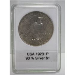 USA 1923-P SILVER DOLLAR 90% SILVER