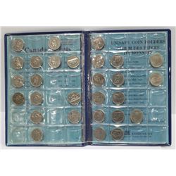 FOLDER INCOMPLETE CANADIAN NICKELS