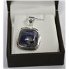 Image 1 : .925 SILVER PENDANT WITH GEMSTONE