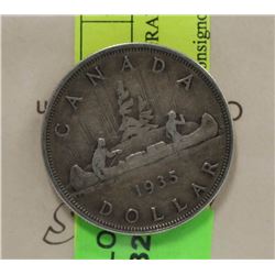 1935 CANADIAN $1 ICCS GRADED (#KM-30) PROFESSIONAL