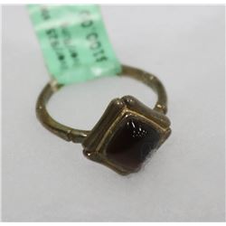 STERLING SILVER BOMA RING WITH GENUINE TIGER EYES