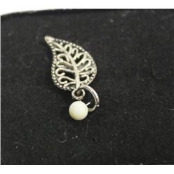 .925 SILVER LEAF PENDANT