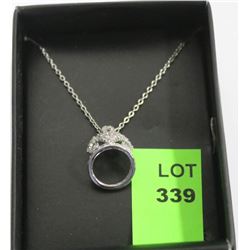 .925 SILVER CROWN NECKLACE