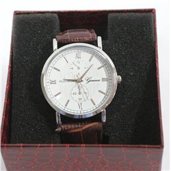 NEW MENS GENEVA "PLATIUM" WATCH