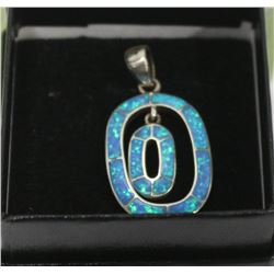 STERLING SILVER & OPAL PENDANT