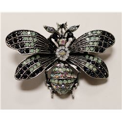 RHINESTONE WASP BROOCH