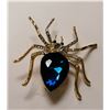 Image 2 : RHINESTONE & LARGE STONE SPIDER BROOCH