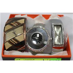 SET OF 3 NEW QUALITY FASHION WATCHES