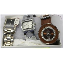 SET OF 3 NEW QUALITY FASHION WATCHES
