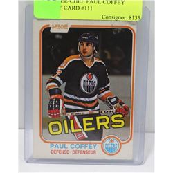 1981 O-PEE-CHEE PAUL COFFEY HOCKEY CARD #111