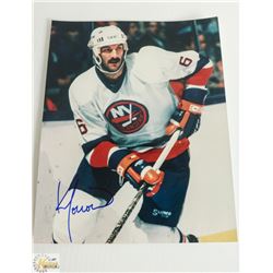 KEN MORROW SIGNED 8 X 10 PHOTO (SPORTS CARDS SOA)