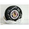 Image 1 : BOBBY HULL  SIGNED BLACKHAWKS LOGO HOCKEY PUCK