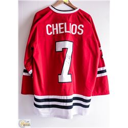CHICAGO BLACKHAWKS SIGNED JERSERY,  COMES WITH JSA